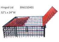 حاويات الأسلاك الصناعية BN6150107 ، قابلة للطي حاوية شبكة أسلاك 32 × 24 بوصة المزود